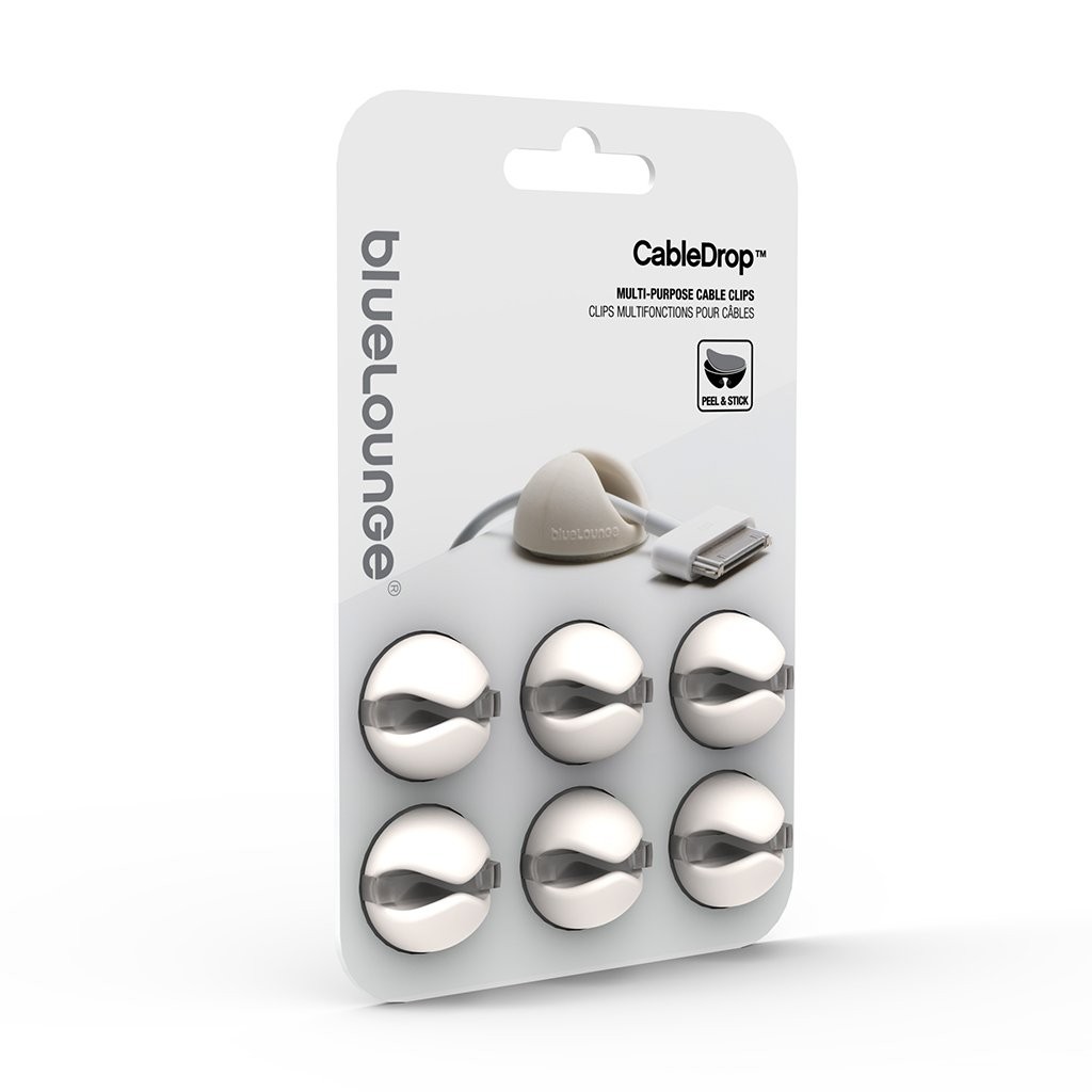 Bluelounge CableDrop 6-Pack - White