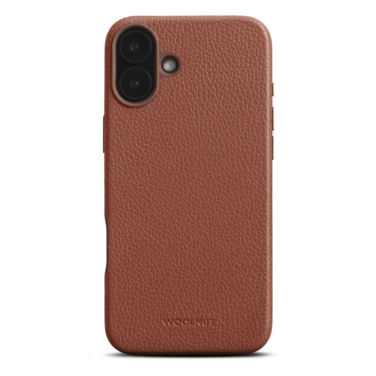 Woolnut Leather Case w/MagSafe iPhone 16 Plus - Cognac