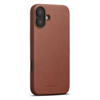Woolnut Leather Case w/MagSafe iPhone 16 Plus - Cognac