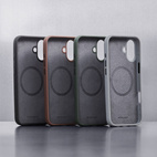 Woolnut Leather Case w/MagSafe iPhone 16 Plus - Cognac