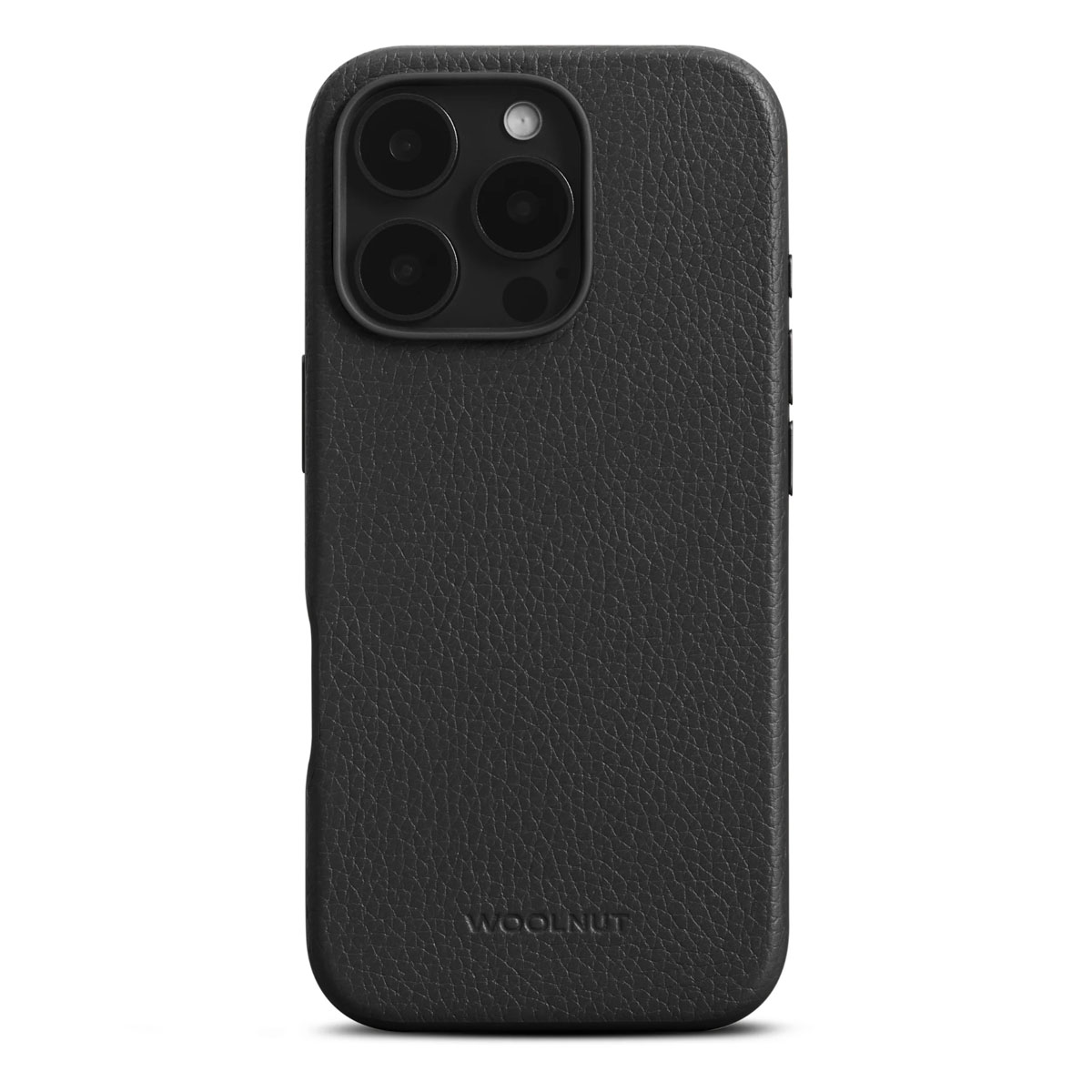 Woolnut Leather Case w/MagSafe iPhone 16 Pro - Black