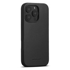 Woolnut Leather Case w/MagSafe iPhone 16 Pro - Black