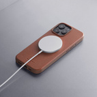 Woolnut Leather Case w/MagSafe iPhone 16 Pro - Cognac