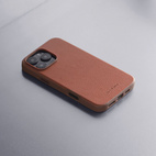 Woolnut Leather Case w/MagSafe iPhone 16 Pro - Cognac
