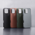 Woolnut Leather Case w/MagSafe iPhone 16 Pro - Grey
