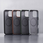 Woolnut Leather Case w/MagSafe iPhone 16 Pro - Grey