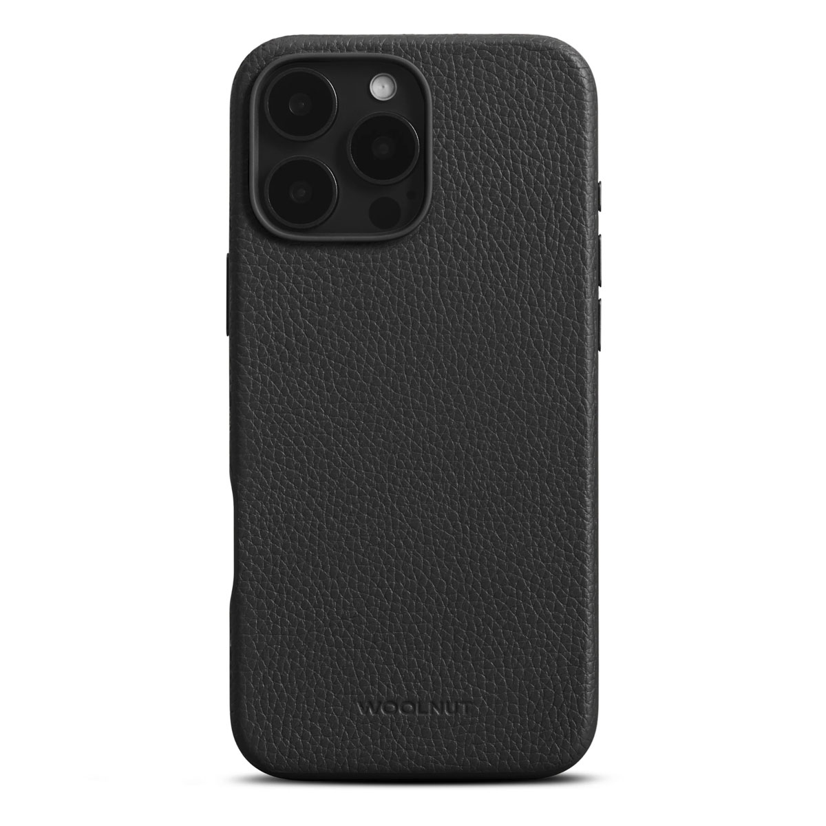 Woolnut Leather Case w/MagSafe iPhone 16 Pro Max - Black