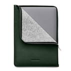 Woolnut Leather Folio MBAir 13.6"/MBPro 14" - Green