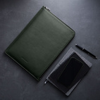 Woolnut Leather Folio MBAir 13.6"/MBPro 14" - Green