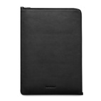 Woolnut Leather Folio MBAir 15.3" - Black