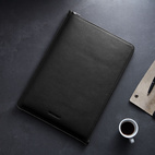Woolnut Leather Folio MBAir 15.3" - Black