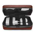 Woolnut Leather Tech Organizer - Cognac