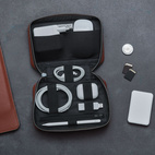 Woolnut Leather Tech Organizer - Cognac