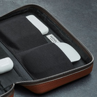 Woolnut Leather Tech Organizer - Cognac