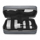 Woolnut Leather Tech Organizer - Grey