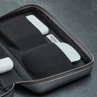 Woolnut Leather Tech Organizer - Grey