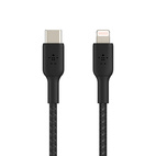 Belkin BOOSTCHARGE USB-C Lightning Cable 2.0m Braided Black