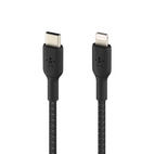 Belkin BOOSTCHARGE USB-C Lightning Cable 2.0m Braided Black