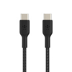 Belkin BOOSTCHARGE USB-C to USB-C 60W Cable 2.0m Braided Black