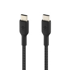 Belkin BOOSTCHARGE USB-C to USB-C 60W Cable 2.0m Braided Black