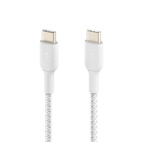 Belkin BOOSTCHARGE USB-C to USB-C 60W Cable 2.0m Braided White