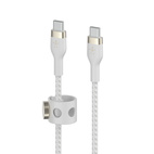 Belkin BOOSTCHARGE Pro Flex USB-C to USB-C 60W Cable 2.0m Braided White
