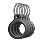 BELKIN Secure Holder with Keyring for AirTag 4-pack - Black