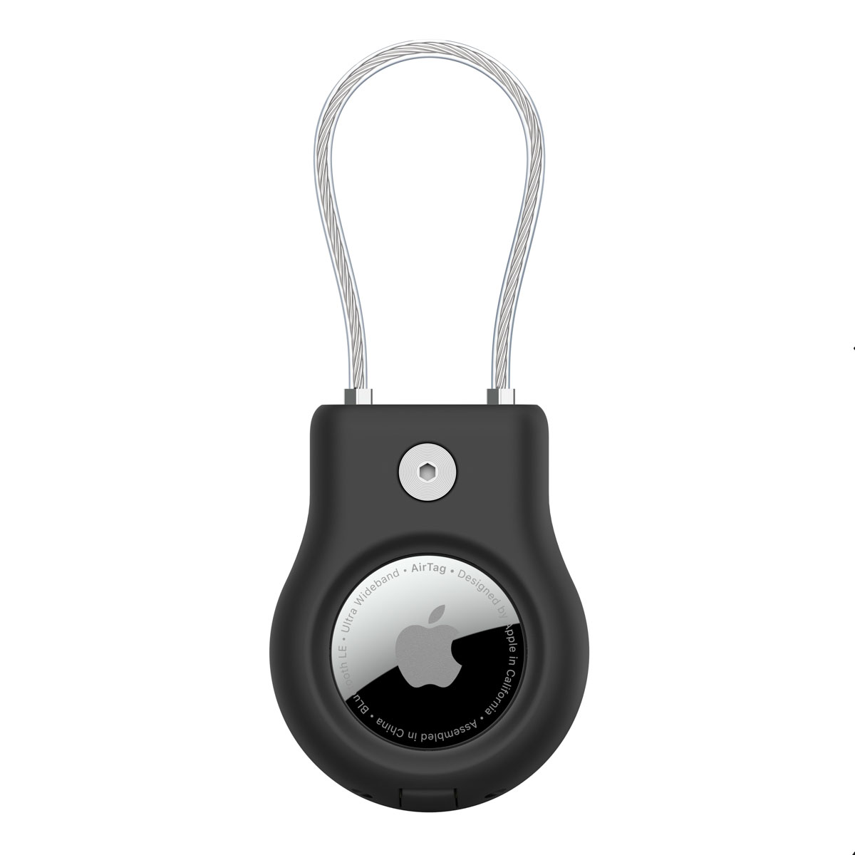 BELKIN Secure Holder with Wire Cable for AirTag - Black