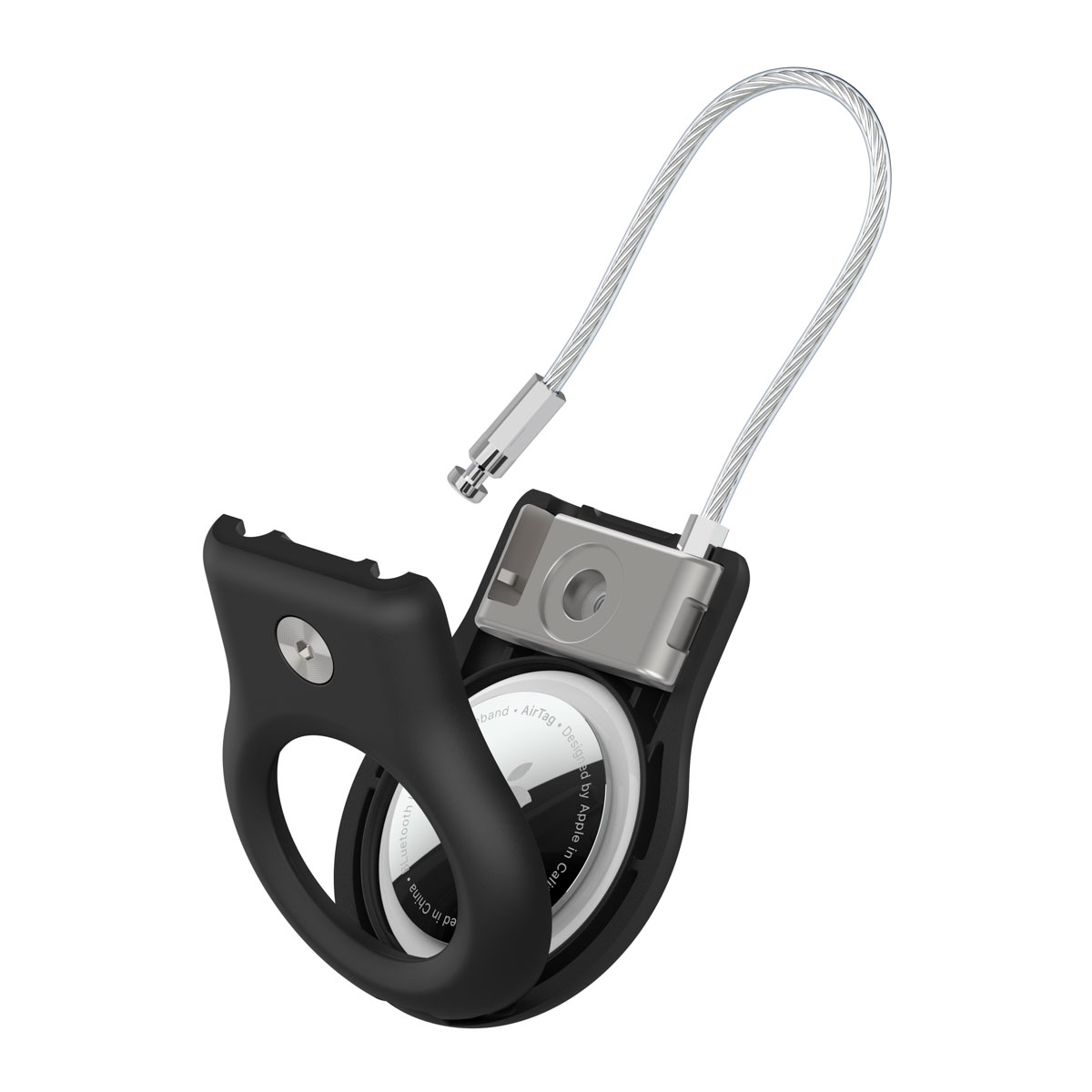 BELKIN Secure Holder with Wire Cable for AirTag - Black