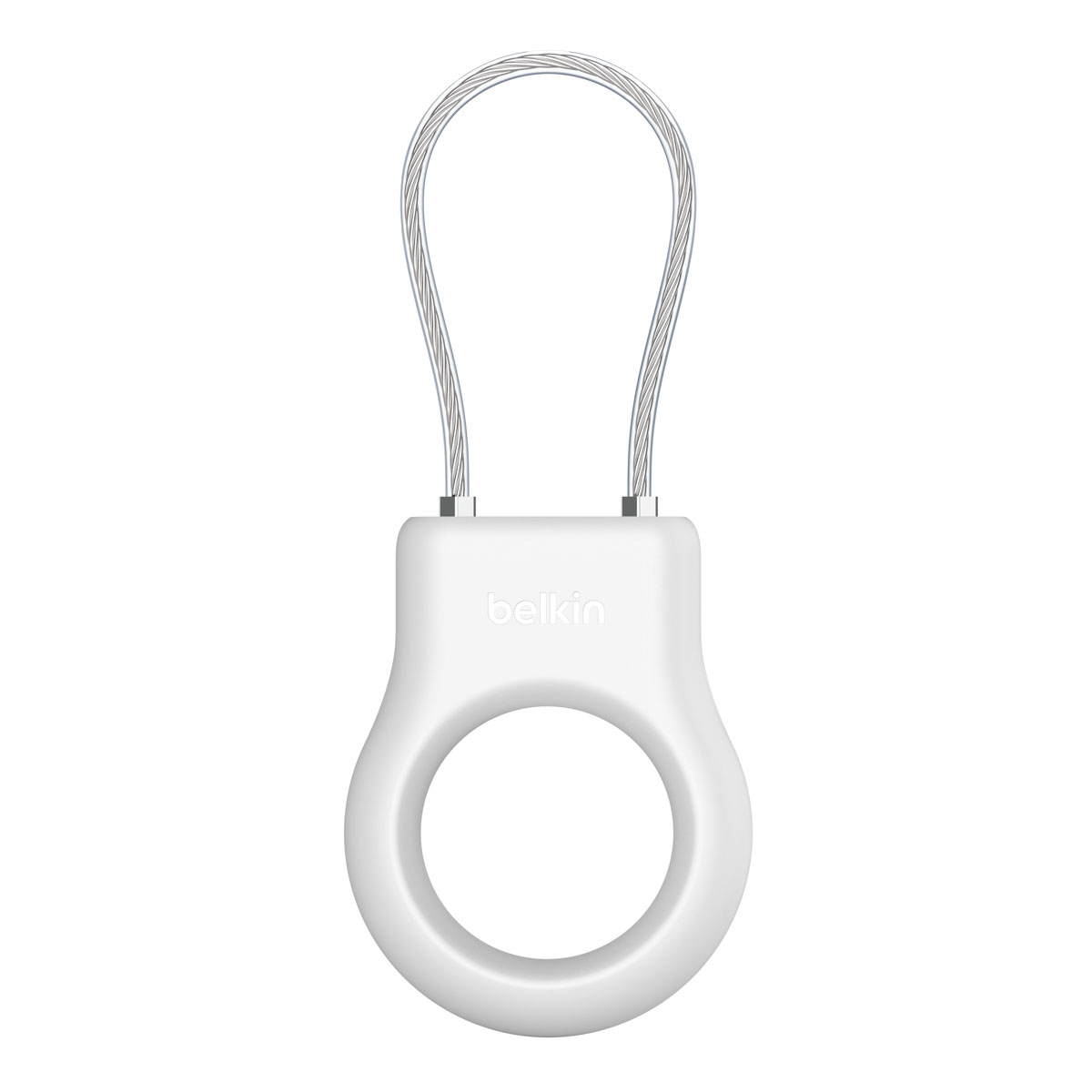 BELKIN Secure Holder with Wire Cable for AirTag - White