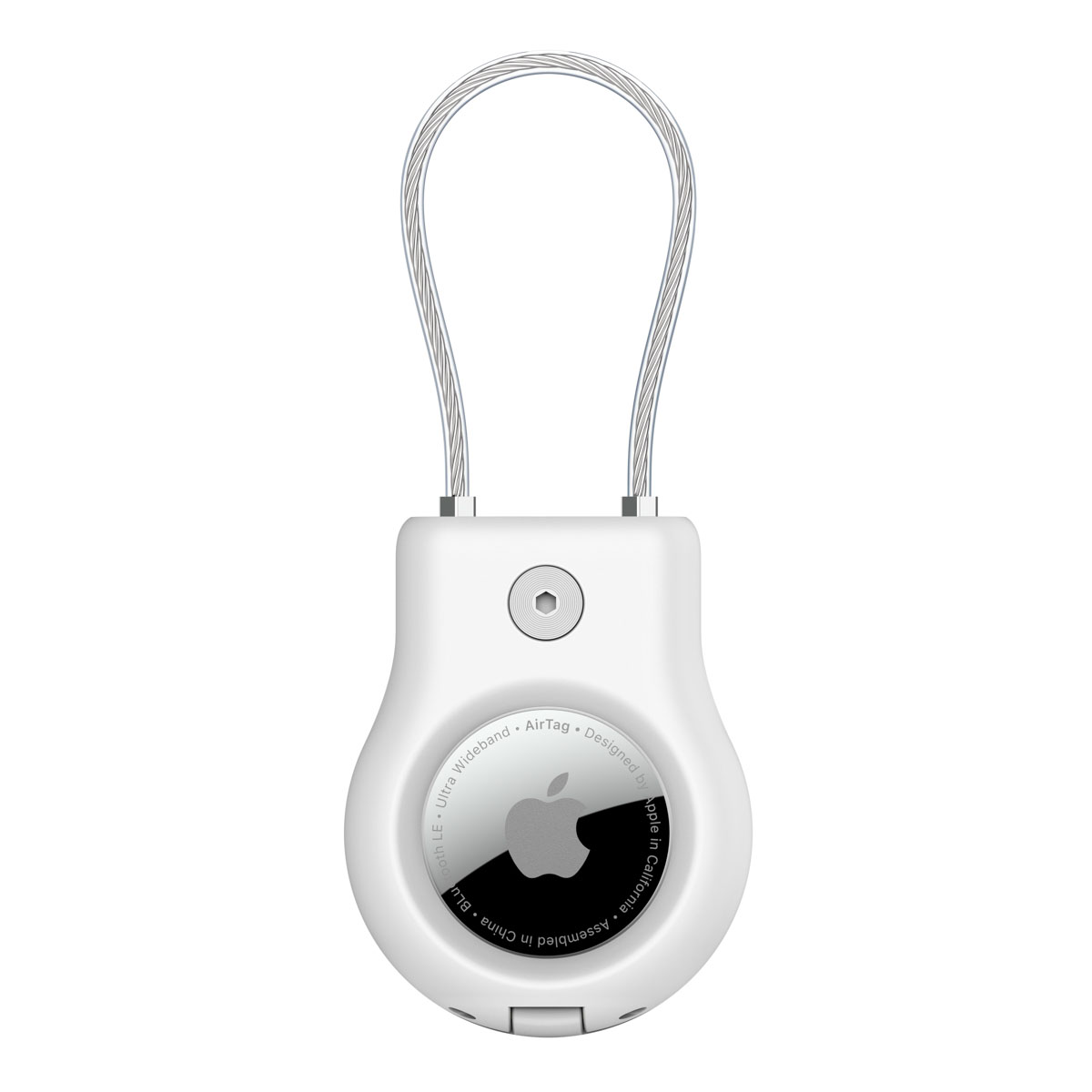 BELKIN Secure Holder with Wire Cable for AirTag - White