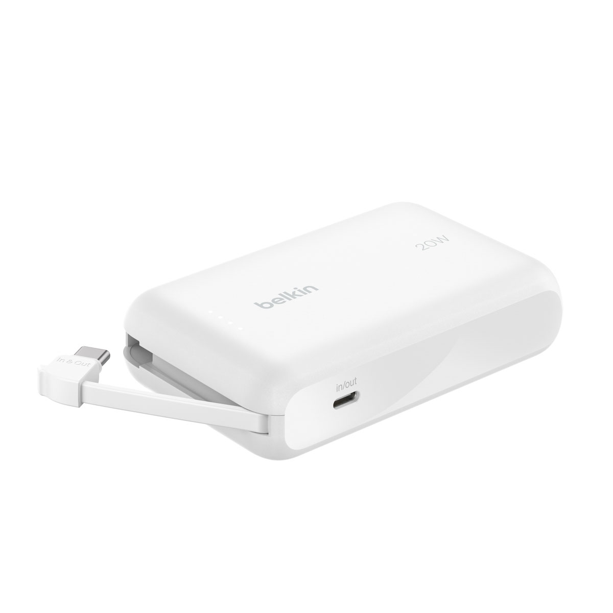 Belkin BOOSTCHARGE PowerBank 10000mAh/20W PD w/USB-C Cable White