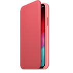 Apple iPhone XS Leather Folio Peony Pink