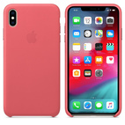 Apple iPhone XS Max Leather Case Peony Pink