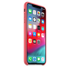 Apple iPhone XS Max Leather Case Peony Pink