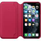 Apple iPhone 11 Pro Max Leather Folio Raspberry