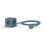 AVOLT Square1 3x Jatkojohto + 2x USB-A Ocean Blue
