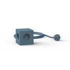 AVOLT Square1 3x Jatkojohto + 2x USB-A Ocean Blue