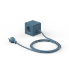 AVOLT Square1 3x Jatkojohto + 2x USB-A Ocean Blue
