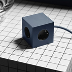 AVOLT Square1 3x Jatkojohto + 2x USB-A Ocean Blue