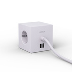 AVOLT Square1 3x Jatkojohto + 2x USB-A Gotland Grey