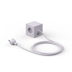 AVOLT Square1 3x Jatkojohto + 2x USB-A Gotland Grey